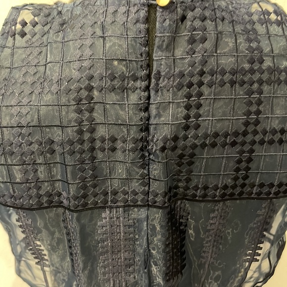 SASS AND BIDE  “CITY OF LIGHTS" NAVY AND GOLD DRESS US SIZE 6 - Picture 9 of 13